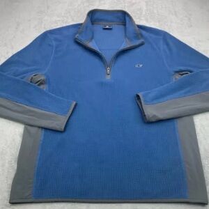 Vineyard Vines Blue Quarter-Zip Men's fleece
